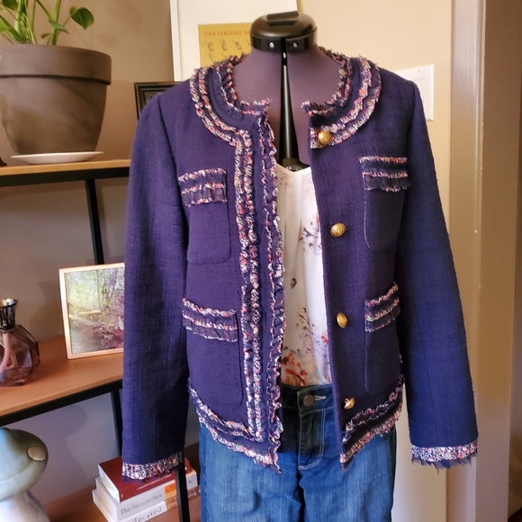 J. Crew Jackets & Blazers - J Crew Libery Trim Lady Jacket